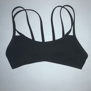 JOLYN Grey Fixed Back Bikini Top